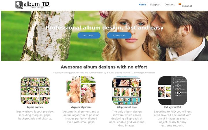 Screenshot of albumtd.com