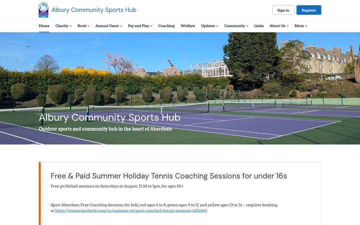 Screenshot of alburyhub.org.uk