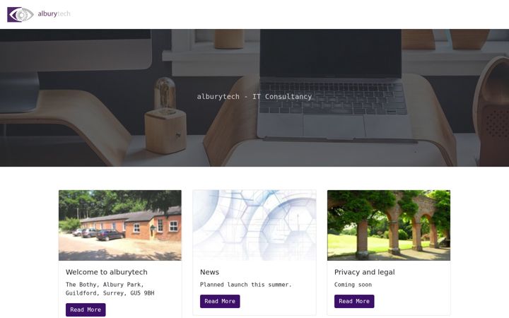 Screenshot di alburytech.com