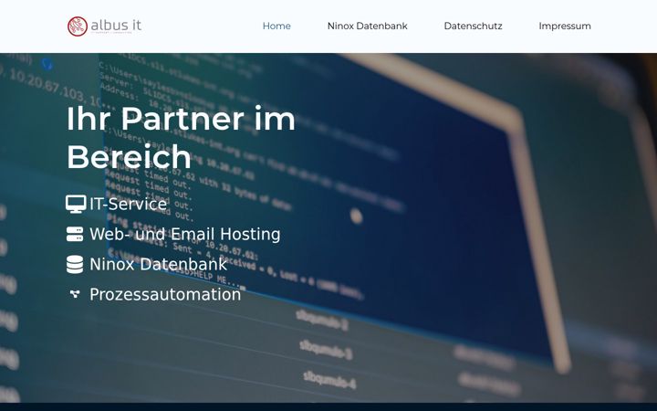 Screenshot of albus-it.de
