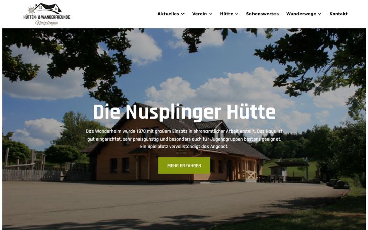 Snímek obrazovky albverein-nusplingen.de