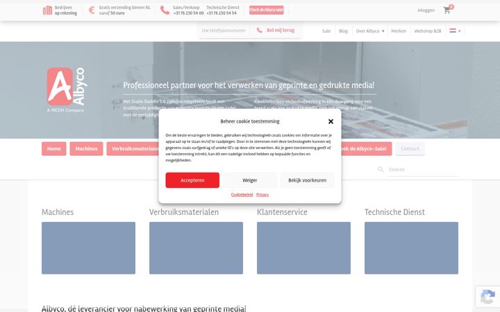 Screenshot of albyco.com