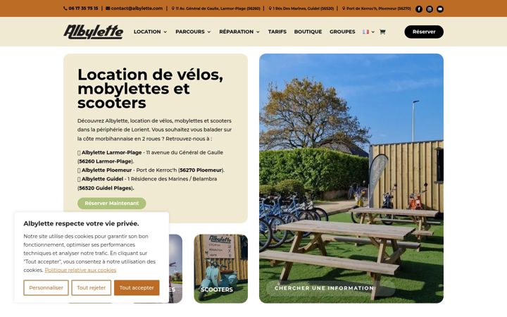 Screenshot di albylette.com