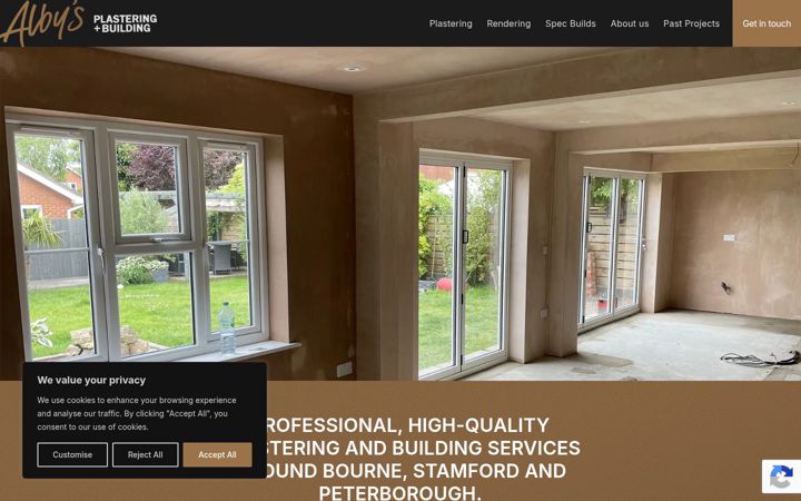 Screenshot of albys.co.uk