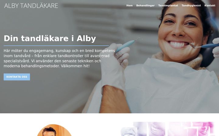 Screenshot of albytandlakare.se