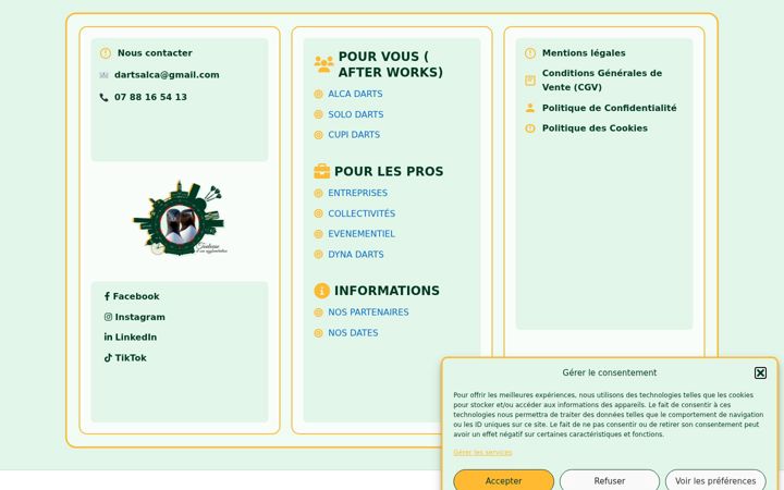Screenshot of alca.events