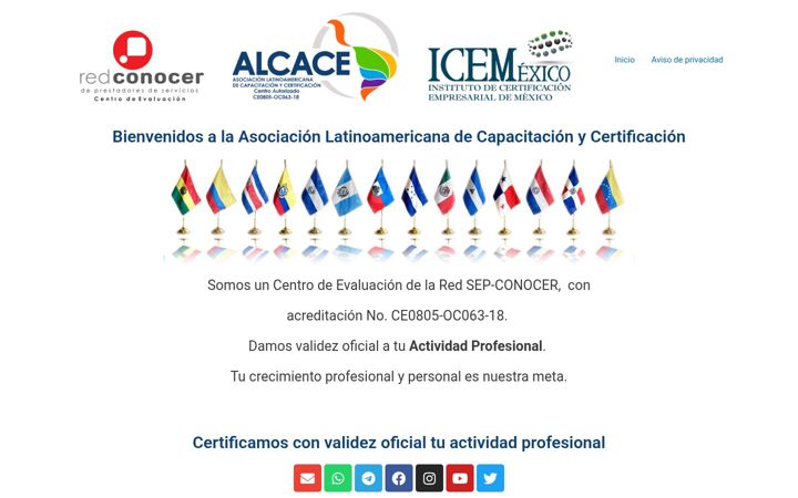 Screenshot of alcace.mx
