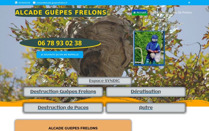 Screenshot di alcade-guepesfrelons.fr
