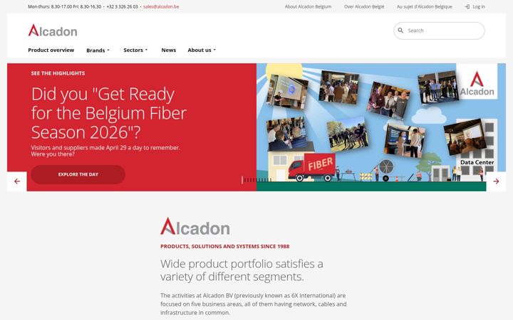 Screenshot of alcadon.be