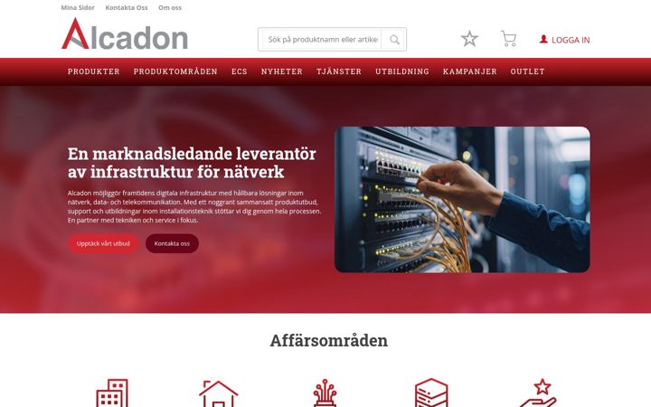 Screenshot of alcadon.se
