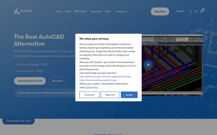 Screenshot di alcads.com