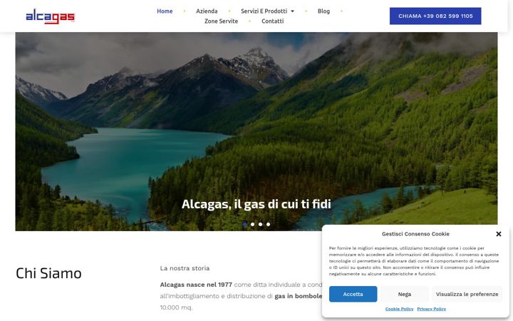 Screenshot of alcagas.it