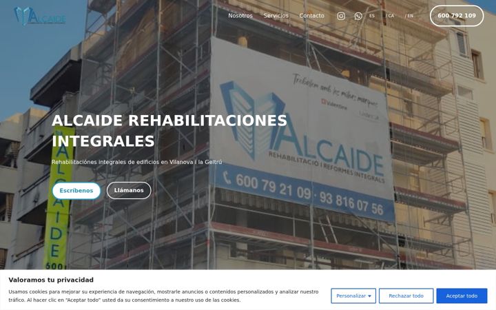 Screenshot of alcaiderehabilitacions.com