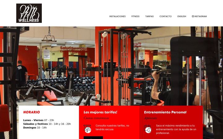 Screenshot of alcala-gimnasios.com