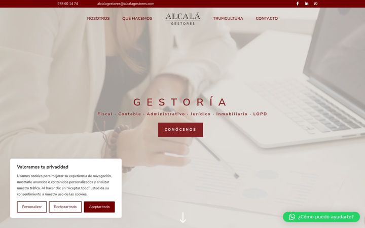 Zrzut ekranu alcalagestores.com