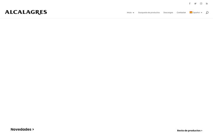 Screenshot of alcalagres.es