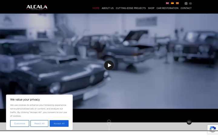 Zrzut ekranu alcalatechnology.com