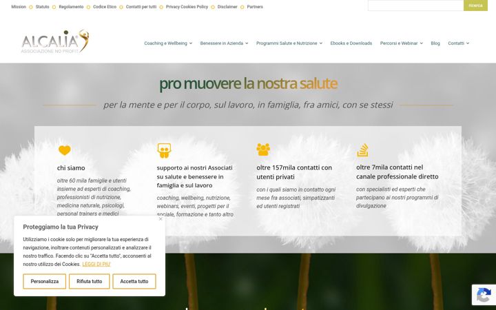 Screenshot of alcalia.org