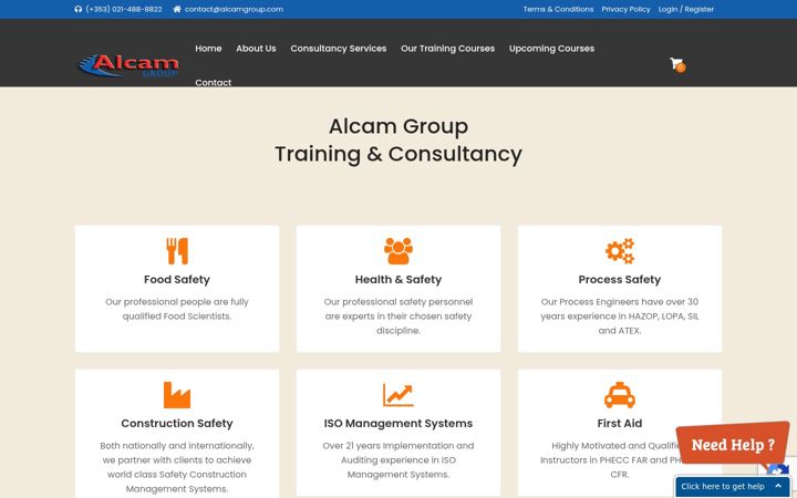 Zrzut ekranu alcamgroup.com