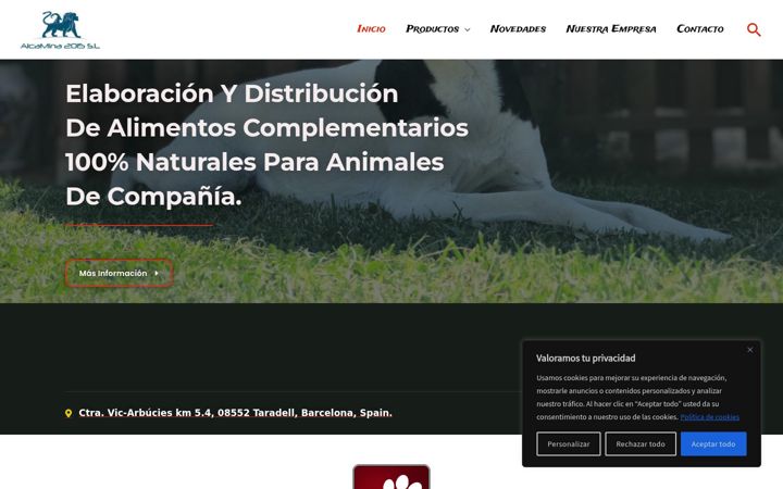 Screenshot of alcamina2015.com