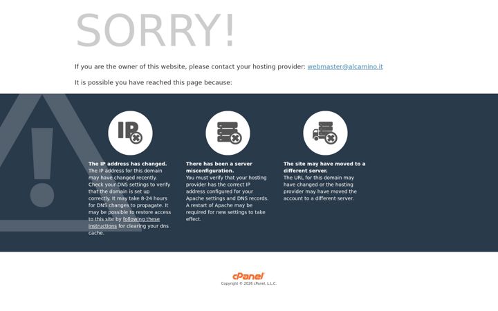 Screenshot of alcamino.it