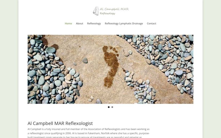 Screenshot von alcampbellreflexology.co.uk