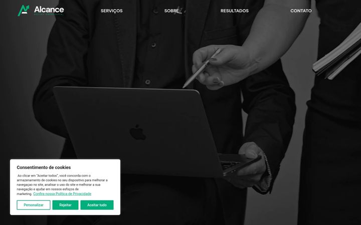 Screenshot of alcancegestao.net