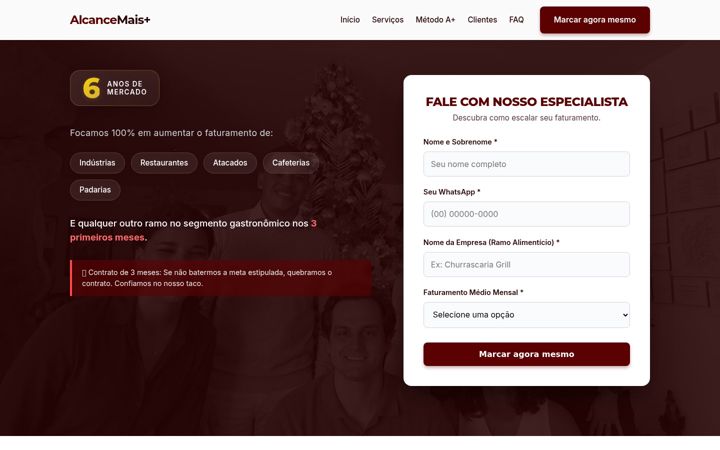 Screenshot of alcancemais.com