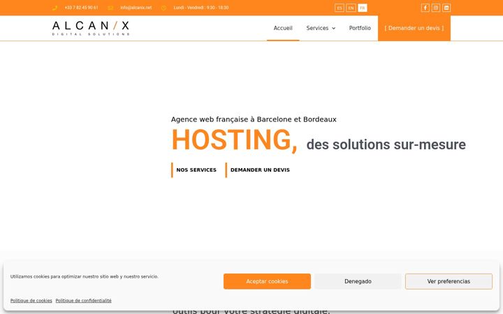 Screenshot of alcanix.net
