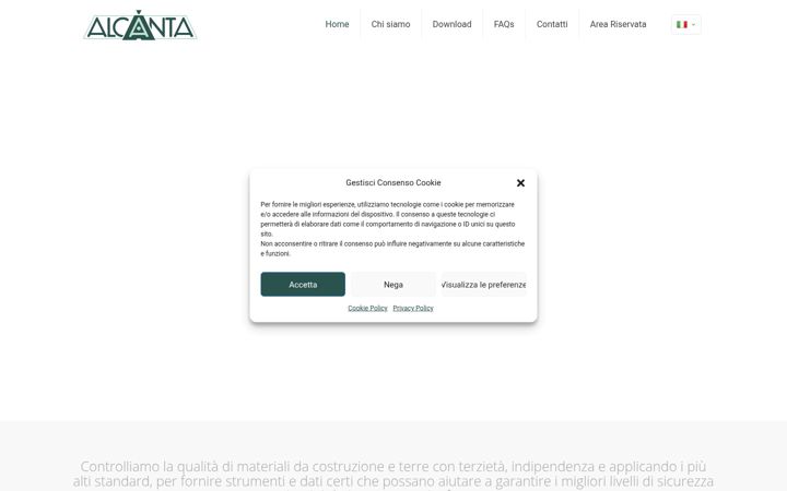 Screenshot of alcanta.it