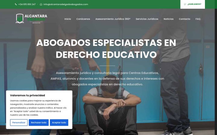 Screenshot of alcantaradelgadoabogados.com