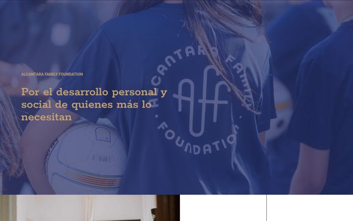 Screenshot of alcantarafoundation.com