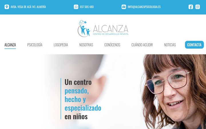 Screenshot of alcanzapsicologia.es