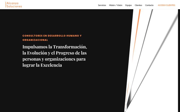 Screenshot of alcanzasoluciones.com