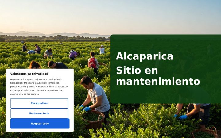 Captura de pantalla de alcaparica.com