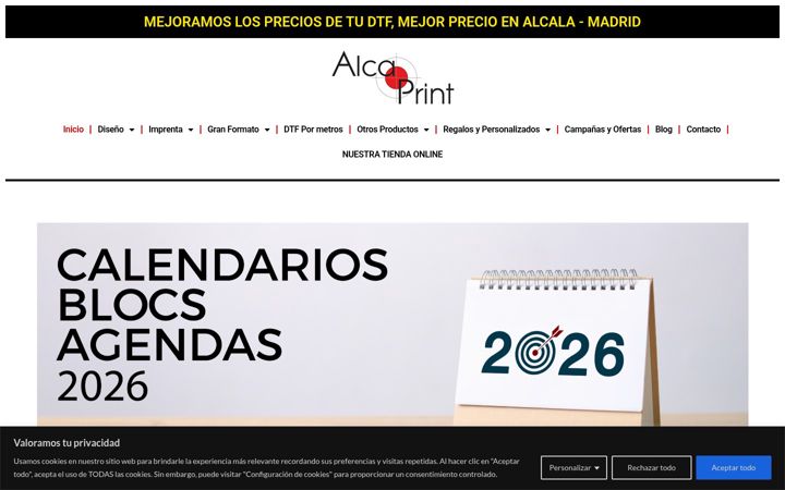 Screenshot του alcaprint.es