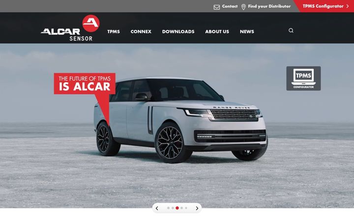 Captura de pantalla de alcar-sensor.com