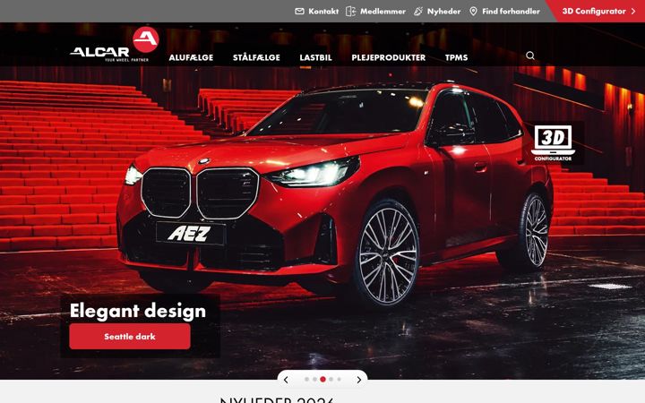 Screenshot του alcar.dk