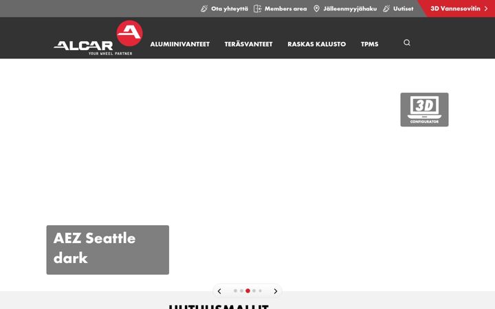 Screenshot του alcar.fi