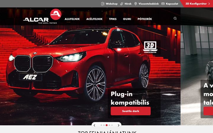 Screenshot του alcar.hu