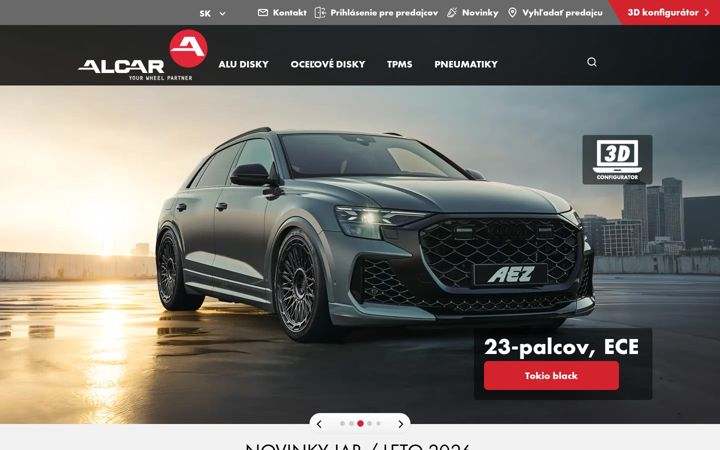 Screenshot του alcar.sk