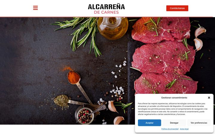 Screenshot of alcarcarnes.es