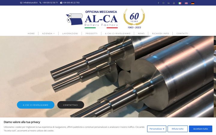 Screenshot von alcarulli.it