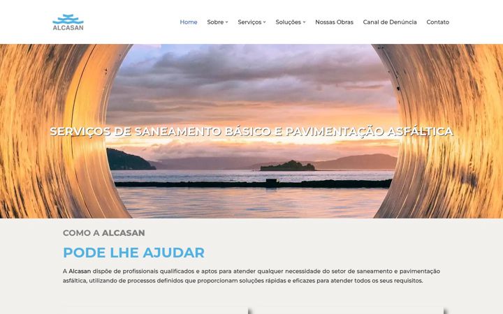 Screenshot of alcasan.com.br