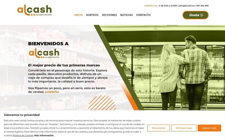 Screenshot of alcash.es