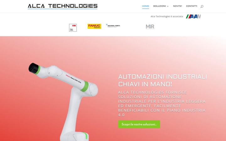 Screenshot of alcatechnologies.it