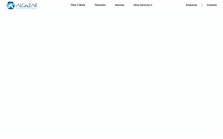 Kuvakaappaus sivustosta alcazarcomunicaciones.es