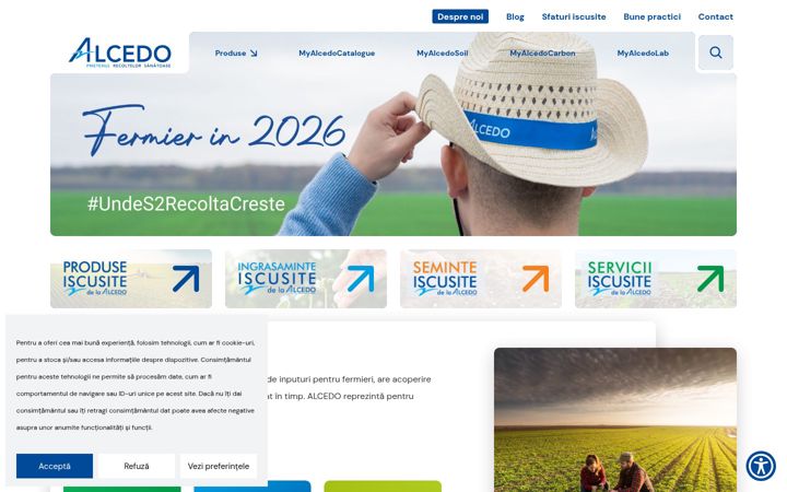 Screenshot of alcedo.ro