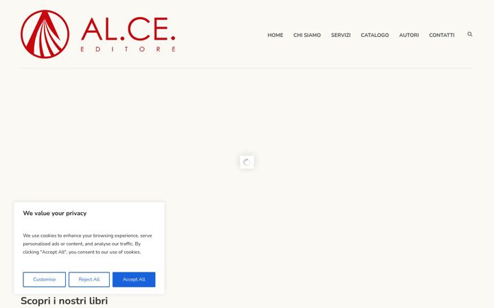 Screenshot di alceeditore.com
