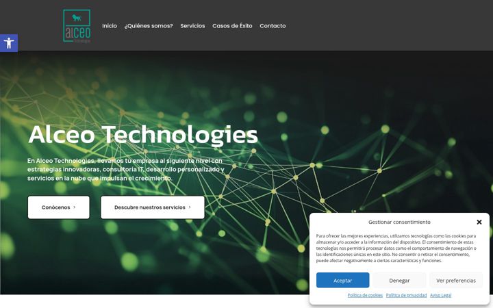 Screenshot of alceotec.com